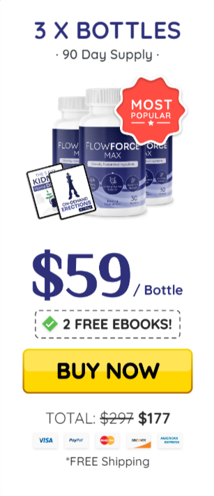 3 bottles - flowforce max - The Natural Formula That Supports Prostate Health